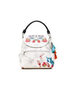 Mochila Blanca con estampado